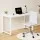 Artiss 120cm Computer Desk & PU Leather Chair Set - White, Metal Frame, Anti-Scratch, Adjustable, Modern Workspace Combo