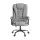 Artiss Executive Office Chair 4-Point Massage Recliner, Ergonomic Adjustable Linen Seat, 135° Recline, Grey, 150kg
