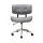 Artiss Wooden Office Chair, Wood/Fabric, Grey/Brown, 77-87cm, Stylish Rotatable Seat, Adjustable, TUV-Certified