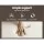 Artiss Wooden Office Chair, Wood/Fabric, Grey/Brown, 77-87cm, Stylish Rotatable Seat, Adjustable, TUV-Certified