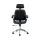 Artiss Wooden Office Chair, PU Leather Seat, Black, Adjustable, 360° Swivel, High Back, Chrome Base, Home Office
