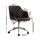 Artiss Portia Wooden Office Chair, PU Leather, Chrome Base, Black, Adjustable, 360° Rotation, 3-Year Warranty