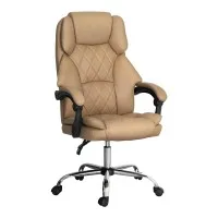 Artiss Executive Office Chair, PU Leather Recliner, Espresso, 67x67x126cm, High-Back, Adjustable, Ergonomic Design