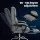 Artiss Executive Office Chair, Fabric with Footrest, Grey, 67x67x126cm, Ergonomic High-Back, Adjustable Recline