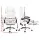 Artiss Executive Office Chair, Premium PU Leather, High-Back, White, 67x67x126cm, Recline & Footrest, Ergonomic Comfort