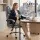 Artiss Executive Office Chair, Fabric Recliner, Grey, 67x67x126cm, High-Back, Adjustable, Ergonomic, with Footrest