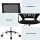 Artiss 2x Mid-Back Mesh Office Chair, Black - Breathable, Lumbar Support, 360° Swivel, Adjustable Height, Chrome Base