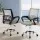 Artiss 2x Cody Grey Mesh Office Chair - Mid Back, Lumbar Support, 360° Swivel, Chrome Base, Height Adjustable
