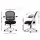 Artiss Galene Mesh Office Chair, Mid Back, Black, 60x60x89-99cm, Ergonomic, Adjustable, Comfortable, Home Office Seating