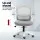 Artiss Galene 2x Grey Mesh Office Chair - Mid Back, Adjustable Height, Flip-Up Armrests, 360° Swivel, Breathable Comfort