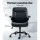 Artiss Executive Office Chair, PU Leather, Mid-Back, Black, 67x65x95-103cm, Ergonomic, Adjustable, Home Office Comfort