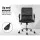 Artiss Mesh Office Chair, Mid Back, Black, Ergonomic Design, Adjustable Height, Lumbar Support, Chrome Base