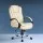 Artiss Rainier Beige Executive Office Chair - High-Back PU Leather, Tilt, Height Adjustable, 360° Swivel, Chrome Base