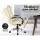 Artiss Rainier Beige Executive Office Chair - High-Back PU Leather, Tilt, Height Adjustable, 360° Swivel, Chrome Base