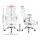 Artiss Kea Executive Office Chair White Leather, High Back, Lumbar Support, Tilt, Retractable Armrests, 150kg Capacity