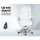 Artiss Kea Executive Office Chair White Leather, High Back, Lumbar Support, Tilt, Retractable Armrests, 150kg Capacity