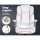 Artiss Kea Executive Office Chair White Leather, High Back, Lumbar Support, Tilt, Retractable Armrests, 150kg Capacity