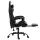 Artiss Comfy Gaming Office Chair - Grey PVC Leather, High-Back, Adjustable Height, Recliner with Footrest, 360° Swivel