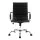 Artiss Office Chair - Mid Back PU Leather, 360° Swivel, Height & Tilt Adjustable, Chrome Base, Black Conference Seating