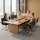 Artiss Office Chair - Mid Back PU Leather, 360° Swivel, Height & Tilt Adjustable, Chrome Base, Black Conference Seating