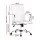Artiss Office Chair White PU Leather Mid Back Conference Chair with Chrome Base, Height & Tilt Adjustable, 360° Swivel