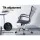 Artiss High Back Office Chair - Black PU Leather, 360° Swivel, Adjustable Height & Tilt, Chrome Base, Built-in Rack