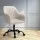 Artiss Cream Velvet Office Chair - Mid Back, 360° Swivel, Adjustable Height, Ergonomic Design, 1-Year Warranty
