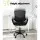 Artiss Black Mesh Drafting Stool Office Chair with Adjustable Height, 360° Swivel, Footrest & Contoured Backrest