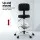 Artiss Ergonomic Black Drafting Chair - PU Leather, 10cm Height Adjust, 360° Swivel, Chrome Base, for Home & Office