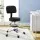 Artiss Ergonomic Black Drafting Chair - PU Leather, 10cm Height Adjust, 360° Swivel, Chrome Base, for Home & Office
