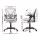 Artiss 2x Mesh Office Chair Mid Back Grey, Ergonomic Adjustable Lumbar, Flip-Up Arms, Breathable, 120kg Capacity