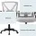 Artiss 2x Mesh Office Chair Mid Back Grey, Ergonomic Adjustable Lumbar, Flip-Up Arms, Breathable, 120kg Capacity
