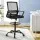 Artiss Ergonomic Mesh Drafting Chair - Adjustable Height, Lumbar Support, Chrome Base, Swivel, Black, 150kg Capacity