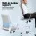 Artiss White Mesh Drafting Chair - Ergonomic Design, Adjustable Height, 360° Swivel, Chrome Base, for Office & Studio