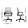 Artiss Mesh Office Chair Grey Mid Back Ergonomic Computer Gaming Desk Chair Height Adjustable with Armrest and Wheels