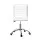 Artiss White PU Leather Office Chair, Low Back Design with 360° Rotation, Height Adjustable, 5-Wheel Metal Base