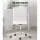 Artiss White PU Leather Office Chair, Low Back Design with 360° Rotation, Height Adjustable, 5-Wheel Metal Base