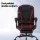 Artiss Executive Office Chair with Fabric Seat, Footrest, 135° Recline, 360° Swivel, Adjustable Height, Black