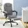Artiss Executive Office Chair with Fabric Seat, High Back, Footrest, 360° Swivel, Recline, Grey, 120kg Capacity