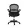 Artiss Mesh Office Chair Mid-Back Ergonomic Computer Desk Chair with Flip-Up Armrests, Adjustable Height, Black