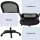 Artiss Mesh Office Chair Mid-Back Ergonomic Computer Desk Chair with Flip-Up Armrests, Adjustable Height, Black