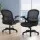 Artiss 2x Mesh Office Chair Set, Mid Back, Flip-Up Armrests, Adjustable Height, Lumbar Support, Black, 120kg