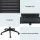 Artiss Ergonomic Mesh Office Chair, Mid-Back Design with Lumbar Support, Height Adjustable Swivel for Home Office, Black