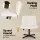 Artiss Criss Cross Chair | Beige Fabric | Wide U-Shape Seat | Adjustable Height | Swivel Armless Office & Vanity Chair