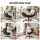 Artiss Criss Cross Ergonomic Office Chair with Wheels 6-Position Adjustable Armrests PU Leather Black