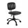 Artiss Armless PU Leather Office Chair Height Adjustable 45–54cm 360° Swivel Compact Ergonomic Black