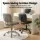 Artiss Armless PU Leather Office Chair Height Adjustable 45–54cm 360° Swivel Compact Ergonomic Black
