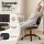Artiss Armless PU Leather Office Chair Height Adjustable 45–54cm 360° Swivel Compact Ergonomic Black