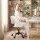 Artiss Armless Office Chair White PU Leather Ergonomic Height Adjustable 45-54cm 360° Swivel Castors