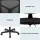 Artiss Ergonomic Armless Office Chair, Black Mesh, 360° Swivel, Height Adjustable, Compact Design for Small Spaces